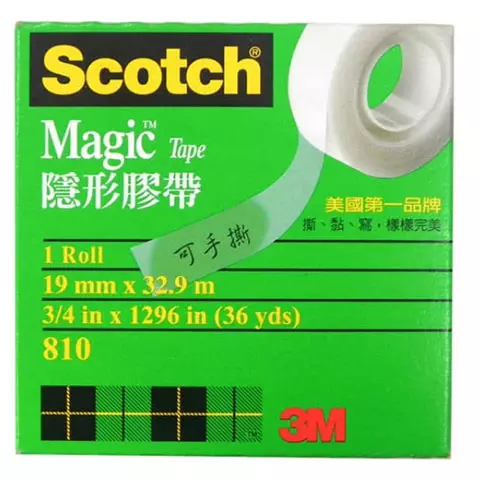 3M Scotch 810隱形膠帶(3/4 紙盒)